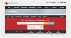 Desktop Screenshot of billing.shineservers.com