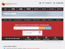 Tablet Screenshot of billing.shineservers.com